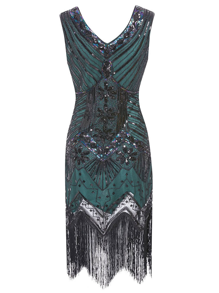 Emerald Green Flapper Dress