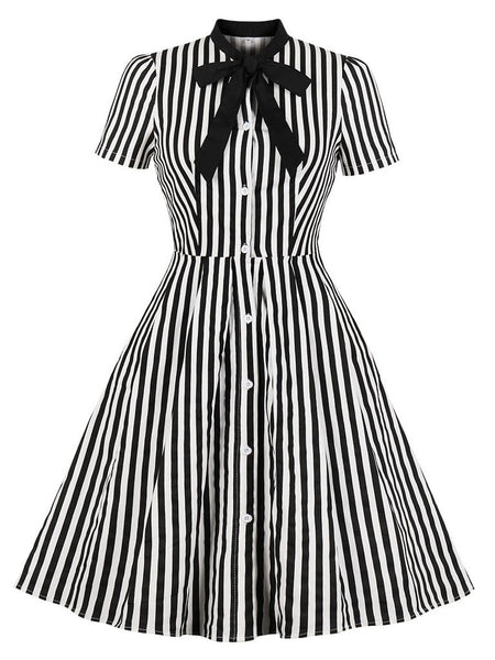 Buy Black Cotton Twill Shirt Collar Striped Dress For Women by I am Trouble  by KC Online at Aza Fashions.