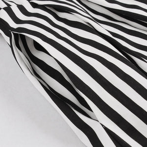 Beetlejuice Costume Pocket Dress With Black and White Vertical Stripe ...
